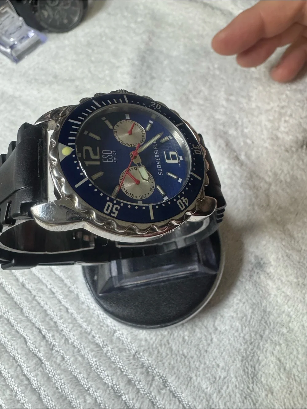 ESQ Swiss Submersible Men's Blue Dive Watch